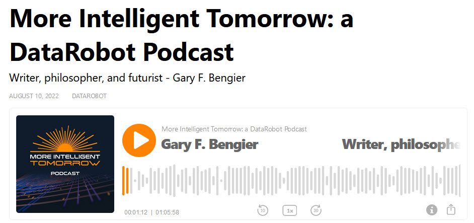 DataRobot Podcast-More Intelligent Tomorrow