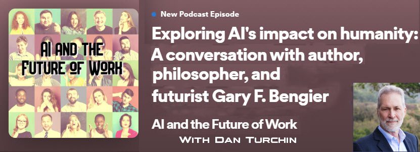 A great podcast interview with Dan Turchin, as we discussed AI and the impact on the future of jobs. Find it on Spotify (https://tinyurl.com/Turchin01Spotify), and Apple Podcasts (https://tinyurl.com/Turchin03Apple).